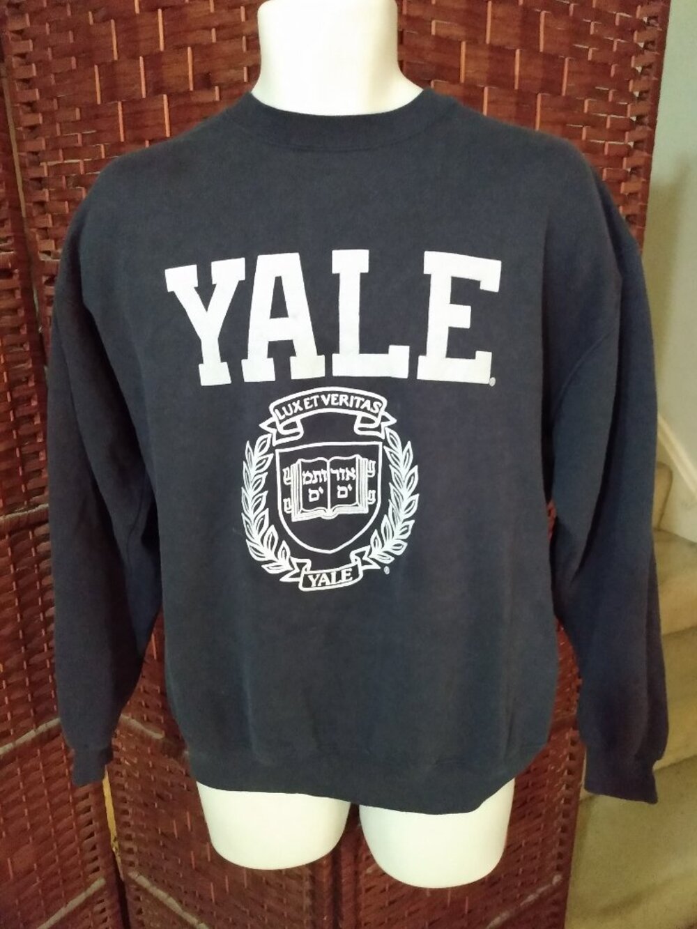 Vintage Lee Yale University Sweatshirt 90s Y2K Lux Et Veritas